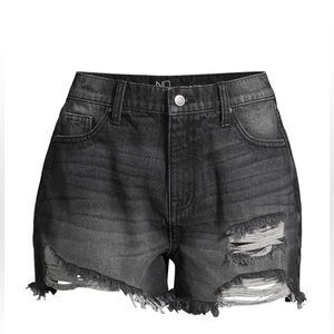 Charcoal Ripped Shorts